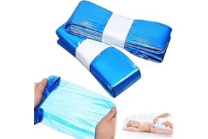 QUALDESN Pack of 2 Nappy Bin Refill, Diaper Pail Refill Bags, Disposal Nappy Bags, Compatible With Angelcare, Tommee Tippee And Spross Refill Cassettes, for Baby Diaper Bucket Nappy Bin