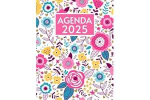 agenda 2025 giornaliera: da Gennaio a Dicembre 2025 - 1 pagina per giorno - formato grande A4 - con orari 06:00 TO 22:00 12 mesi e 365 giorni con To Do List e Obiettivi