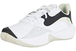 Under Armour UA Lockdown 7 Low Zapatillas de Baloncesto para Hombre y Mujer, Deportivas Unisex con mediasuela de EVA, Blanco/Seda/Blanco