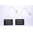 M&M HARIS Mickko 2 MFD 440V Tibcon Capacitor for Ceiling Fan & Mini Cooler Motor (Pack of 2)