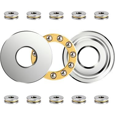 FMHXG Cuscinetti Assiali A Sfere F8-16M 8x16x5mm (4 Pezzi) | Mini Cuscinetti In Acciaio Al Cromo Per Macchine E Automobili