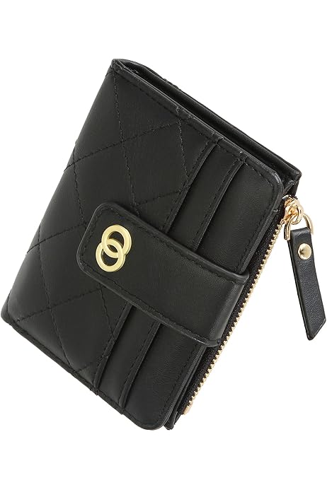 Womens Wallets Small RFID Ladies Bifold Wallet With Zipper Coin Pocket,Mini Purse Soft Compact