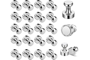KIPERLINE 24 Imanes de Neodimio, Imanes de 12 x 16 mm, Potentes Imanes N52, Pequeños Imanes de Cono para Pizarras Magnéticas, Frigoríficos, Placas de Agujas