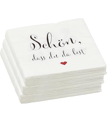 White & Ivory Papierdekoration Platzkarte "schön, Dass Du Da Bist 50 Stueck Tischkarten S0paa0sr