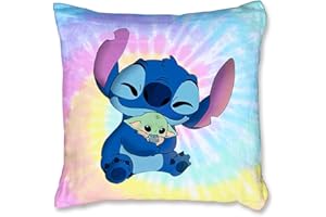 Oirigaga Cushion Cover, Children's Pillow Case, Cartoon Cushion Cover, Super Soft Plush Decorative Cushion Covers with Double-Sided Pattern and Hidden Zip for Sofa, Bed, Chair, Car, 45 x 45 cm
