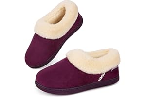 EverFoams Damskie przytulne, ciepłe, puszyste sztuczne futro z mikrozamszu, pianka z pamięcią kształtu, do użytku wewnątrz i na zewnątrz, z zamkniętymi plecami