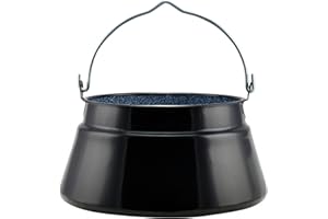 SOUK ONE Ungarischer Gulaschkessel Topf Fischkessel Emaillierter Kessel für Gulasch Topf für Schwenkgrill (Kessel 10l)