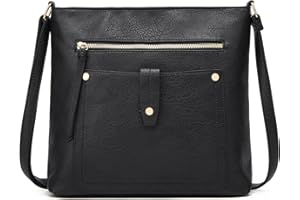 dobsechs Umhängetasche aus weichem PU-Leder für Damen, Crossbody-Tasche mit mehreren Taschen, verstellbarer Riemen, perfekt für den täglichen Gebrauch