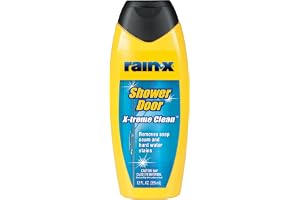 Rain-X Shower Door Cleaner (355ml) Removes Hard Water Stains, Soap Scum & Limescale Glass Cleaner for Shower Doors & Bathroom Glass