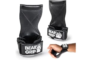 Bear Grip Flera greppremmar/krokar, kraftiga premiumremmar/handskar för tyngdlyftning
