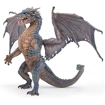 Bullyland Figurine Dragon Volant Vert 11cm - Figurine Animaux Fantastiques Peinte Main