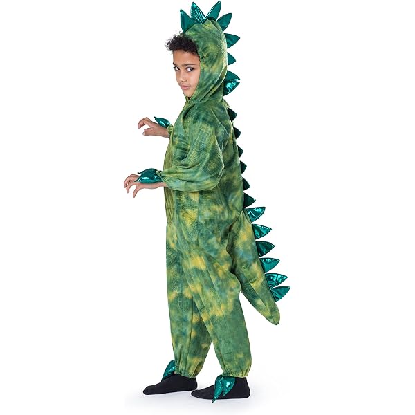 Déguisement Dinosaure T-Rex Pour Bébé - Combinaison + Tête, Marron, Jurassic Park, Halloween