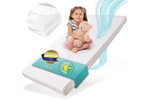 Alcube® Matelas 90x190 sans Drap-Housse | Épaisseur 9 cm pour l'hiver et l'été I | Hypoallergénique | Hygiène I Respirant, sans Housse Lavable I Fabrication EU I Matelas Enfant 190x90x9 cm
