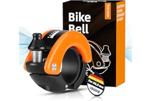 ICOCOPRO Sonnette de Vélo 100 dB - Son Clair et Fort pour Adultes et Enfants - Pour Poignée de 22,2 mm - Compatible VTT, Route, Scooter