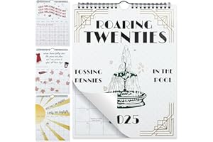 PGTC Roaring Twenties 2025 Calendario,Tear-Off Calendario de Pared Calendario,Poster de Música Portada de Álbum Calendario de Pared Regalo,2025 TS Lyrics Calendario Ilustrado 12 Meses Planificador