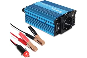 Convertisseur de Tension de Voiture BOLTHO 12V 230V, onduleur à Onde sinusoïdale modifiée de 300W avec Prise Allume-Cigare de Voiture et Connexion USB 5V