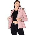 Brazo Girls and Women's Puffer Regular Fit Bomber Jacket For Winter Wear | Hooded Neck | Full Sleeve | Zipper | Casual Jacket For Woman & Girl | Western Stylish Jacket For Women