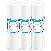 Membrane Solutions 10" x 2.5" Sediment Cartridge, Sediment Water Filters Replacement for Filtration System, Reverse Osmosis -