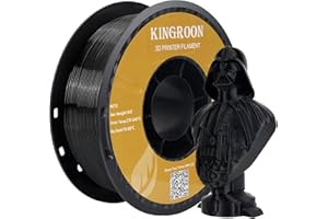 Kingroon Filament, PETG Filament 1.75, PETG Filament Black 1.75mm, 3D Printer Filament Black PETG Filament, Dimensional Accuracy +/- 0.03mm, 1KG Spool (2.2 LBS) 3D Printing Filament for 3D Printer