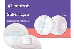 Lansinoh Stilleinlagen Blue Lock, 100 Stück - saugfähiger Kern, komfortabel & auslaufsicher