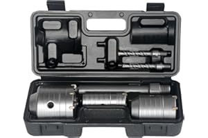 Kit de Scie Cloche à Béton BINOTA, Forets Circulaires, Scie Cloche pour Béton, Ciment, Mur de Briques, Pierre, Maçonnerie, 30, 50, 65 mm