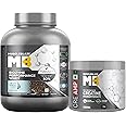 MuscleBlaze Biozyme Performance Whey Protein Powder, Blue Tokai Coffee (2kg / 4.4lbs) & Micronised Creatine Monohydrate CreAMP, Unflavoured (100g) | Pack of 2