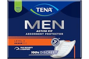 Assorbente di protezione per incontinenza maschile Tena Men - Livello 3 - Cartone 16x6