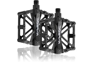 SPFASZEIV SPFAS Pedali della bicicletta Pedale della bici in alluminio Ciclismo / Strada Mountain MTB / BMX Pedale della bici con pedali Super Bearing Platone stabile con pedale antiscivolo per 9/16 di pollice (5 colori)