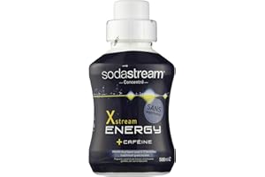 Sodastream Concentré Xstream Energy – Concentré pour Boisson Énergisante – Avec Caféine – Sans Aspartame – 500 ml