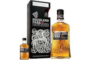 ‎HIGHLAND PARK Highland Park 12 Jahre und 18 Jahre Mini | Viking Honour mit Geschenkverpackung | Single Malt Scotch Whisky | vollmundiger, rauchiger Geschmack | mit der Wikinger-Seele | 40 % Vol | 700 ml