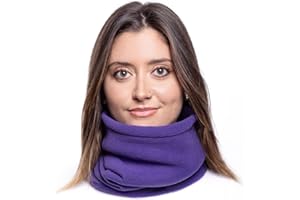 ...KARL LOVEN Damen Loop Schal Hals wärmer Herren Schnalle Winter Fleece Futter Unisex warme Hut Maske - Sport Ski Motorrad Fahrrad Snowboard Wandern