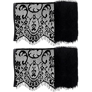 NBEADS Spitzen Applikation 48x33cm - Rosa Blumen-Stickerei Für DIY Näharbeiten