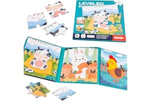 NEBURORA Puzzles magnétiques pour Tout-Petits, Jouets éducatifs de Voyage, activités en Voiture et Avion, 37 pièces, Puzzles magnétiques d'apprentissage, Cadeaux d'anniversaire pour Enfants