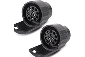 ETUKER 2X Adaptador Enchufe Remolque de 7 a 13 Pines para Caravana