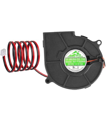 JZK 75x75x30mm, Kleines Gebläse 12V Lüfter 7530,  Produktbild-Vorschau 5