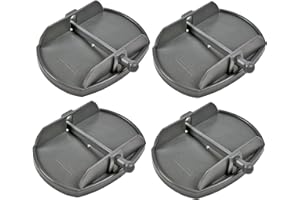 Fiamma Stützplatten Set 4 Stück für Kurbelstützen passend an Wohnwagen und Wohnmobil