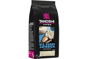 TANOSHI - Riz Sushi Japonica - Idéal pour Réaliser des Sushis et Makis Maison - 450 g