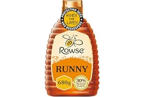 Rowse Honey, Runny Honey, Squeezy bottle, 100% pure & natural, Large size, 680g