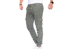 Styleko Cargohose Herren Cargohose aus Baumwolle Outdoorhose männer verwaschen Cargohose Chino Hose Sporthose Freizeithose Jogging treckking Casual Hose |6 Taschen 8001