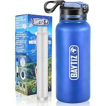 Gourde Filtre 650ml Avec Charbon Actif - Bouteille Sport Avec Filtre Réutilisable