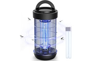 CONOPU Electric Fly Zapper - 4000V Fly Trap for Indoor Use, 18W Mosquito Trap Mosquito Killer Lamp, 365 nm UV Electric Fly Killer, Black