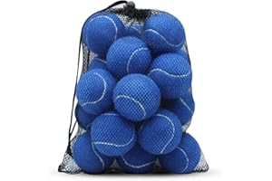 SHYUJAJIE Palline da tennis, confezione da 20 palline da tennis per allenamento, ad alta elasticità, palline da tennis per principianti, palline da gioco per cani