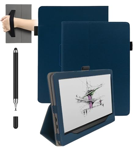 Vakarey For Boox Note Air 4C Case with Pen Holder, Smart PU