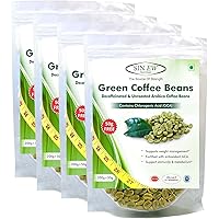 Sinew Nutrition Green Coffee Beans 800g + 200g FREE (250g x 4 PC) for Weight Loss, Green Coffee