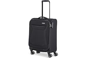 Travelite Handgepäck Trolley klein, Chios, Weichschale, 55x39x20 cm, 2,4 kg, mit 4 Doppelrollen & Zahlenschloss – Koffer passend für Lufthansa, Swiss, Eurowings, Ryanair, easyJet