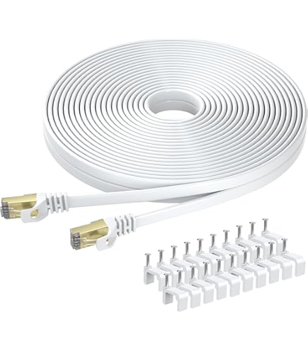 Câble Réseau Plat Cat 8.1 Primewire – 1m – Ethernet 40Gbits – Neuf
