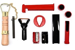 ‎BILMAG BILMAG Billard Zubehör Set, Queue Reparaturset Premium, 10-TLG, Kleber, Klemme, Trimmer, Tool Set