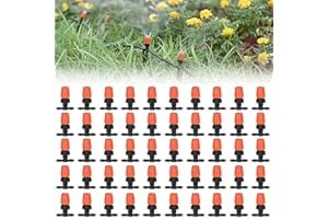HAOMEEDUO 50 PCS Goutteur Irrigation Réglable Buse de Brumisation Réglable Buse Irrigation Goutte a Goutte Buse Arrosage Automatique Tête de Brumisateur pour Pelouses, Jardins, Terrasses, Serres