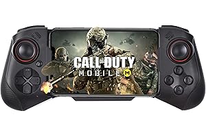 ‎ARVIN arVin MFi Drahtloser Bluetooth Controller, Mobile Gamepad Joystick, Direktes Verbinden/Spielen, Kompatibel für iOS iPhone/iPad (Schwarz)