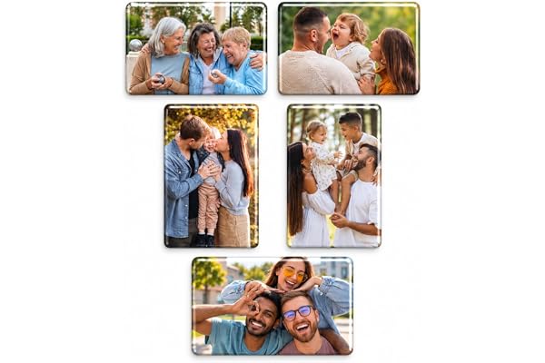 Imanes para Nevera Personalizados Rectangulares Flexibles | Pack de 5 y 9 Unidades | Imán de Fotos con tu Imagen para Regalo y Decoración (Rectangular)